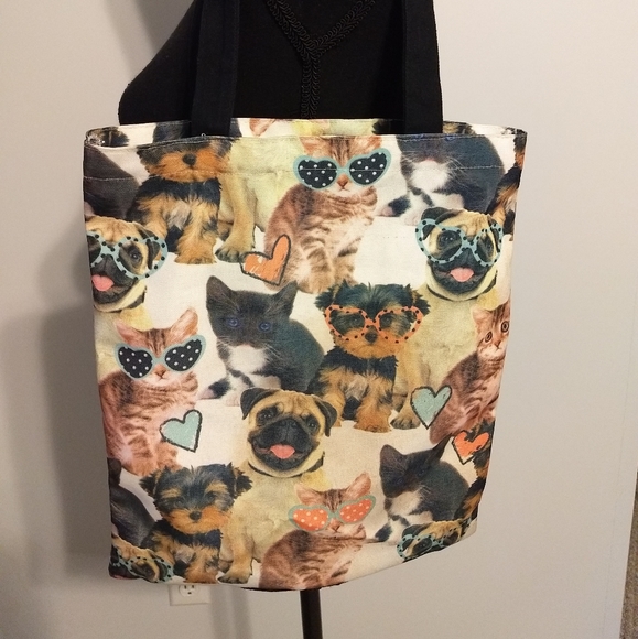Handbags - Cat and Dog tote and placemats (2)